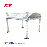 Structure de toit circulaire en alliage d'aluminium portable pour événements scéniques et éclairage, avec conception modulaire et installation rapide