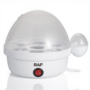 เครื่องนึ่งอาหารอัตโนมัติแบบพกพา RAF Food Grade PP สำหรับทำอาหารเช้า ใช้ในบ้าน หม้อต้มอุ่นอาหารสำหรับทำอาหารสองชนิด - Product Image 5