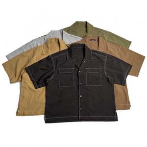 Chemise personnalisée en satin boutonnée de créateur pour homme Tissu anti-rides et respirant anti-boulochage Fabricant de point de satin - Product Image 6