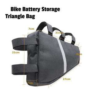 Sac <span class=keywords><strong>de</strong></span> guidon triangulaire personnalisé <span class=keywords><strong>pour</strong></span> vélo, sac <span class=keywords><strong>de</strong></span> <span class=keywords><strong>cadre</strong></span> triangulaire <span class=keywords><strong>pour</strong></span> VTT, sac <span class=keywords><strong>de</strong></span> rangement <span class=keywords><strong>pour</strong></span> <span class=keywords><strong>batterie</strong></span> avec multiples sangles Velcro - Product Image 3