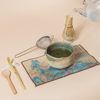 Meilleur ensemble de thé en céramique personnalisé, outils pour bol à matcha, vente en gros, fouet à matcha en bambou Chasen avec boîte