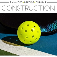 Vente en gros de balles de pickleball personnalisées 2025oem, PE 40 trous/26 trous, intérieur/extérieur, pour l'entraînement et les compétitions, pickleball de haute qualité