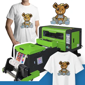 Auplex DTF 2 XP600 A3 Tissu PET Film Encre Blanche Machine D'impression DTF T-shirt Vêtement Imprimante Numérique pour Tshirt Transfert De Chaleur