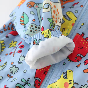 2025 primavera otoño nuevo estilo Europeo Americano niños estampado completo dinosaurio chaqueta dibujos animados cortavientos cierre de cremallera - Product Image 5