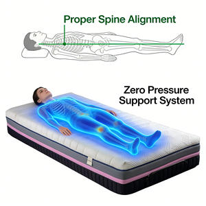 Lüks 3D Hafızalı Köpük Yatak Sıkıştırma Kutusu Çevre Dostu Nefes Alabilen Hipoalerjenik Modern Yatak Odası Okul Otel Villa - Product Image 3