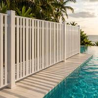 Clôture de jardin en aluminium à lames horizontales, personnalisable, pour installation murale ou extérieure