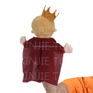 Modello personalizzato di fabbrica a forma di figura di marionetta a mano morbida forma di pupazzi a mano pupazzi personalizzati personaggio peluche a mano marionetta - Product Image 3