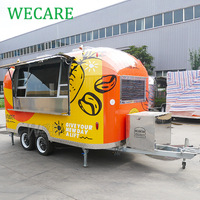 Wecare 400*210*210cm chariot à café remorques Concession remorque camion de restauration rapide camion de crème glacée chariot de nourriture