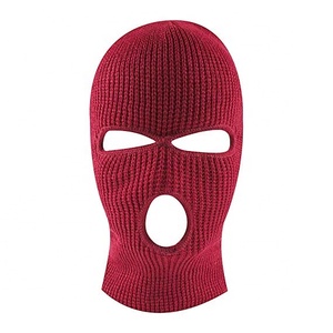 Multicolor Knit Ski <strong>Mask</strong> Balaclava Hat Full <strong>Face</strong> Cover <strong>Mask</strong> for <strong>Winter</strong> Outdoor Sports Black - Product Image 2