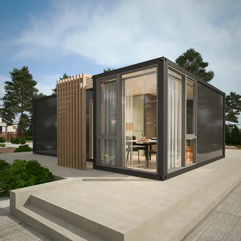 Lüks resort bungalov villalar modüler prefabrik modern tasarım evler prefabrik demonte konteyner ev yaşam için