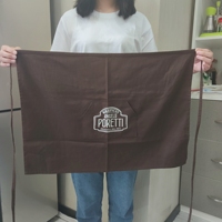 Pas cher Logo Personnalisé Uniforme de Serveuse de Restaurant Serveur Coton Tablier De Cuisine Jetable Demi-Taille Tablier Une Poche