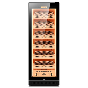 Spanish Cedar Wood Liner 320 Liter Humidor Large 1200 Cellar Defog <b>Glass</b> Door Cigar Cooler - Product Image 1