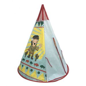 Tente de jeu pliable pour enfants en tissu non tissé, tipi pour enfants, pour l'intérieur et l'extérieur, en vente - Product Image 4