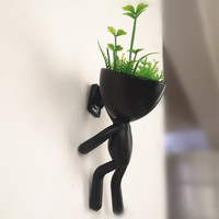 Pots de plantes succulentes pour la région nordique, personnalisés, créatifs, en plastique, à fixation murale, minimalistes, pour plantes en pot, pour l'approvisionnement transfrontalier