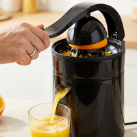 Elektrische roestvrijstalen citruspers met automatische pulpverwijdering, waterdicht, lekvrij, huishoudelijke slowjuicer