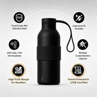 Bouteille d'eau réutilisable écologique YEKEA 500 ml, thermos en acier inoxydable 304 avec revêtement en cuivre, coffret cadeau élégant
