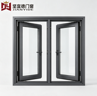 Fenêtre à battant moderne de qualité supérieure, à ouverture vers l'intérieur, à double vitrage, isolante thermiquement, verre Low-E, insonorisée, en aluminium