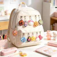 Grosir Gantungan Kunci PVC Zipper Lucu Aksesoris Tas Mewah Gantungan Kunci Custom Anime Kartun Akrilik Cincin Kunci