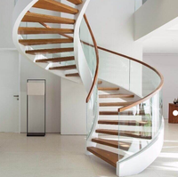 Escalier Courbé Personnalisé OEM ODM, Escalier en Arc avec Design Personnalisé pour Projet Résidentiel