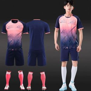 Camiseta de Fútbol Personalizada con Nombre y Número del Equipo, Uniforme de Fútbol Transpirable de Secado Rápido con Manga Corta de Malla para Entrenamiento - Product Image 3