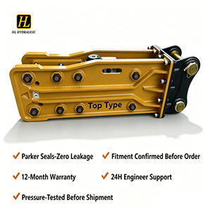 Équipement de démolition de fondations de type supérieur SB40, marteau hydraulique brise-roche pour excavatrices de 4 à 7 tonnes HX55A R55 - Product Image 3