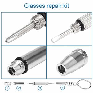 1000pcs Silver Stainless Steel Screw Set Assortment Watch Eyeglasses Sunglass Cell Phone-Hand Operated Hard Case OEM 4-40 - Product Image 3
