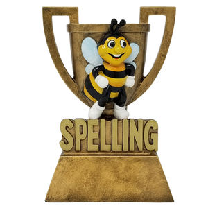 Trofeo Personalizado de Alta Calidad para Premios Académicos, Premios de Década, Trofeo de Bobblehead Grabado para Concurso de Ortografía - Product Image 6