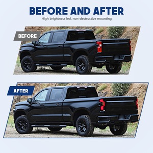 New Chevrolet Silverado 2019-2025 <b>LED</b> ABS Rear Brake Stop <b>Lights</b> & Daytime Running <b>Light</b> Waterproof 12V Retrofit Upgrade <b>Light</b> - Product Image 4