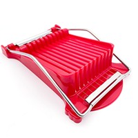 Nieuwe design plastic handmatige multifunctionele vleessnijder met roestvrijstalen mes voor bakken - makkelijk schoon te maken