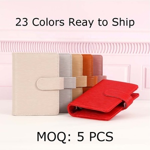 Yihe Tốt Nhất Người Bán A7 Vòng Ngân Sách Chất Kết Dính Saffiano Epi Da Bìa Chương Trình Nghị Trình Kế Hoạch Tiền Mặt Phong Bì Tiền Tổ Chức Hệ Thống Xoắn Ốc - Product Image 2