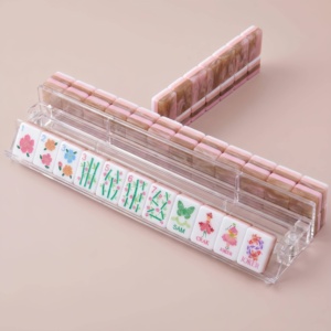 Marvelous Premium Acrylic Cloisonne Inspired Luxury Style Custom Logo <b>Mahjong</b> <b>Set</b> for Leisure and Social Gatherings - Product Image 2