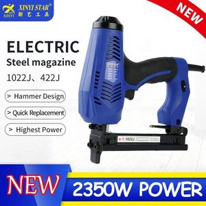 Pistola de Clavos Eléctrica Industrial Profesional XINYI 1022J de Calibre 20 para Marcos, Grapas en Forma de U con 3 Años de Garantía - Product Image 2