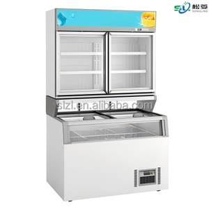 Vitrine Réfrigérée Combinée à Congélateur Horizontal Sans Givre pour Boissons et Crèmes Glacées – Vente en Gros Usine - Product Image 2