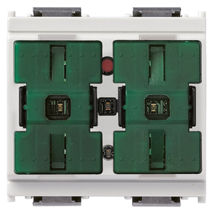 Deux boutons à bascule blancs, relais 11,2x9,6x9,8 mm, composant de commutation électrique - Product Image 1