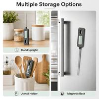 Termometer Daging Digital Instan Plastik Bluetooth Tahan Air Akurasi 0.3 Grosir OEM ODM BFOUR Kustomisasi untuk Dapur