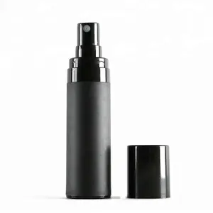 15 мл 30 мл 50 мл косметическая упаковка черная матовая пластиковая тонкая распылительная бутылка для тумана безвоздушная бутылка