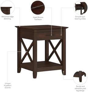 Phoenix nhà cuối nhỏ bảng lưu trữ hiện đại trang trại giọng kệ cho phòng khách bằng gỗ sidetable - Product Image 5