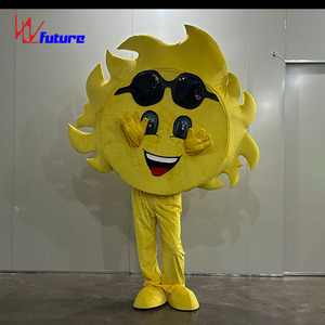 Costume de mascotte jaune de dessin animé taille adulte, tenue de poupée mignonne pour défilé, <span class=keywords><strong>carnaval</strong></span>, spectacle, publicité et promotion - Product Image 3