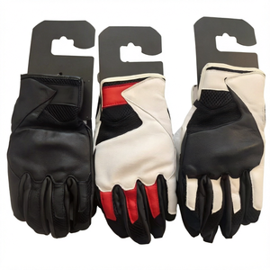 Guantes de Motocross de Cuero y Fibra de Carbono, Completos, Transpirables, Antideslizantes, con Pantalla Táctil, para Deportes al Aire Libre, Resistentes a Caídas - Product Image 1