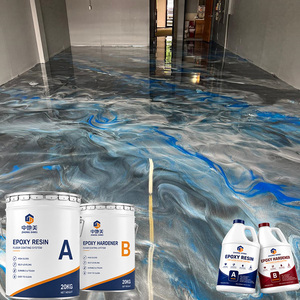 Kit de peinture époxy métallique pour sols, application facile, 100 % solides, revêtement de sol en résine autolissant pour projets de bricolage à domicile - Product Image 5