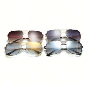 Gafas de Sol Cuadradas con Montura Metálica para Hombre y Mujer, Lentes Degradadas, Protección UV400, Estilo Steampunk, Moda 2020 - Product Image 6