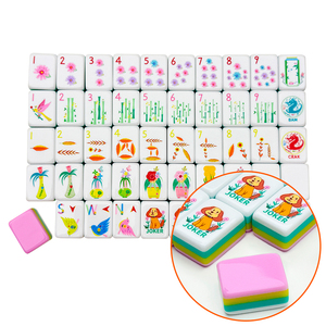 Juego de Mahjong Personalizado con Diseño de Perro de Jardín, Estilo Americano Clásico, Duradero para Hombres, con Equipo de Diseño Profesional y Servicio Completo en Inglés - Product Image 1