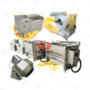 Petite Échelle Congelé Pond Frites Françaises Faisant La Machine Ligne de Production De Pommes De Terre À Vendre