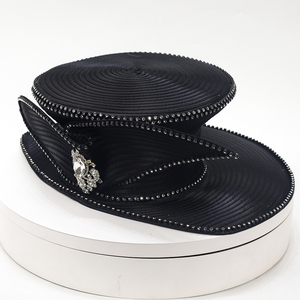 قبعات كنيسة مثالية قبعات حفلات كنتاكي ديربي قبعات مأدبة ساتان نسائية قبعات رسمية لحفلات الزفاف - Product Image 3