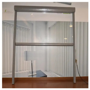 電動防風防水透明ホワイトジップローラーブラインド屋外カーテンシェードジップトラックPVCパティオスクリーン屋外ブラインド - Product Image 5