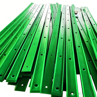 Rail de guidage linéaire en nylon MC sur mesure usiné CNC, rail coulissant en plastique à faible friction