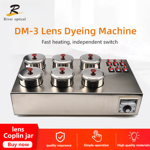 Nhanh Chóng Giao Hàng 6 Chậu Ống Kính Nhuộm Máy Thiết Bị Phòng Thí Nghiệm DM-3 Ống Kính Nhuộm Tắm Máy Với Nhiệt Độ Chức Năng Điều Khiển - Product Image 5