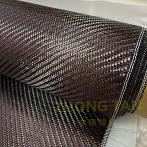 Tela de Fibra de Carbono Tejida Metálica 3K Roja de Alto Rendimiento, 210g, Verde, Amarillo, Morado, Resistente a Químicos, para Equipaje y Uso en Exteriores - Product Image 3