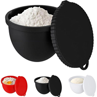 Revêtements de bol en silicone JR pour batteur KitchenAid 5QT - Accessoires pour batteur - Couvercles de bol avec couvercles pour batteurs sur socle à tête inclinable