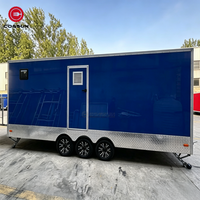 Cogsun Grande remorque toilettes mobiles 5 postes, toilettes portables pour festivals de musique et grands rassemblements